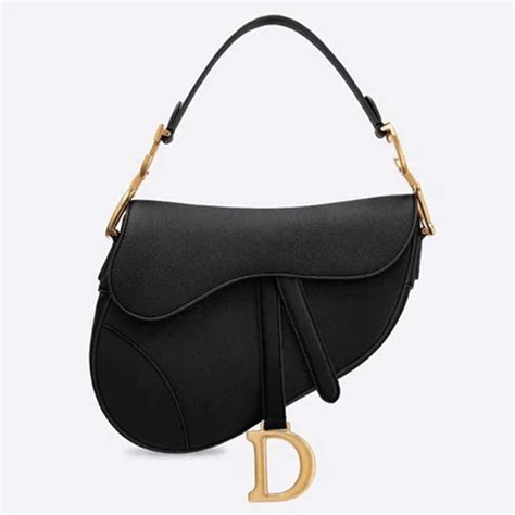 dior saddle bag black on